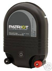 Patriot P20 Electric Fence Charger Energizer 50 mile/2J