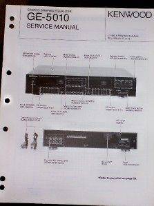 Kenwood GE 5010 Graphic Equalizer Service/Parts Manual