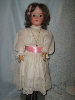 Antique Bisque Head Doll Heubach 28 inches tall Mod 250