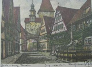 Rothenburg Main Street by Ernst Geissendorfer