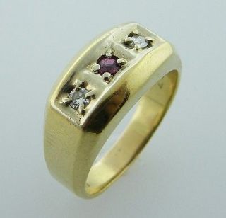 mens ruby ring in Vintage & Antique Jewelry