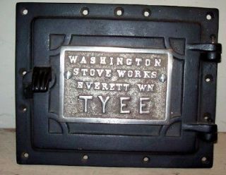 Antique Washington Stove Works, Everett, Wa. Tyee Cast Iron Stove 
