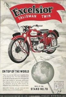 EXCELSIOR ROADMASTER TALISMAN TWIN MOTORCYCLE MANUAL