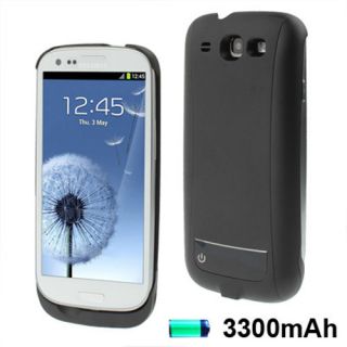 3300mAh Power Bank External Battery Cover Case for Samsung Galaxy S 