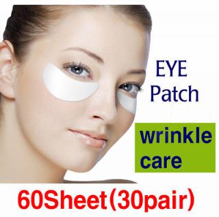 newWomens Mens Eye mask sheet pad wrinkle care moisturize 60 sheets(30 