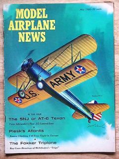 May 1960 MODEL AIRPLANE NEWS RC Magazine X 15 Jetex North American SNJ 