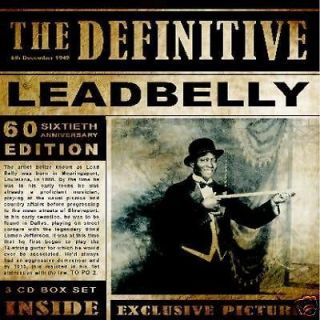 Leadbelly DEFINITIVE LEAD BELLY Proper Box Set NEW SEALED 3 CD + DVD