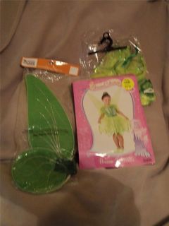 Girls Fairy Princess Tinkerbell Tink Costume with Wings X Small 4 6 