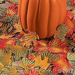 Lot of 250 Polyester Fall Autumn Leaves Wedding Table Scatter 