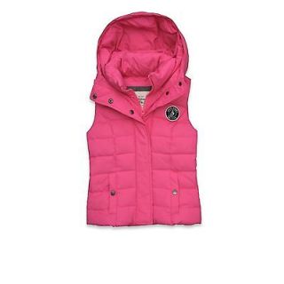   New Womens Abercrombie & Fitch By Hollister Vest Gilet Fallon Pink
