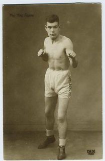 Mic Mac Adam BOXING Strong Man 1920s photo postcard