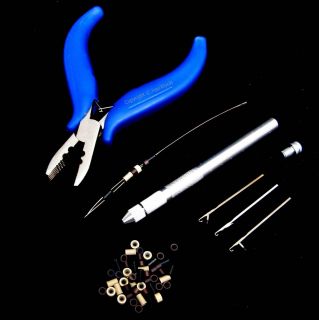 Micro Ring Feather Hair Extensions Installation & Removal Pliers 