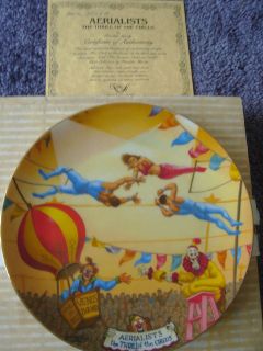 AERIALISTS RINGLING BROTHER BARNUM BAILEY CIRCUS PLATE Artist Franklin 