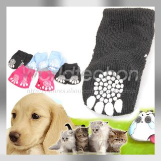 Lovely New Hot Sale Puppy Dogs Pet Knits Socks Anti Slip Skid Bottom 