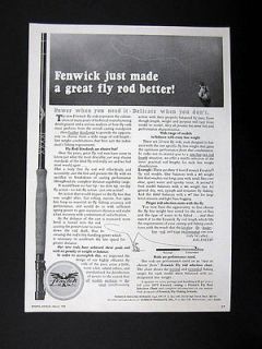 Fenwick Fly Fishing Rods 1973 print Ad advertisement