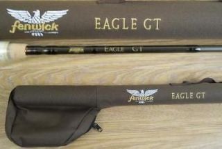 Fenwick Eagle GT Fly Rod 90 2 pc #8 line Cordura Case with reel 