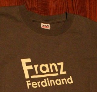 VINTAGE SALE $14 DELIVERED Franz Ferdinand Indie Pop Concert Tour T 