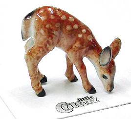 LITTLE CRITTERZ Animal Miniature Figurine Ophrah Deer Fawn