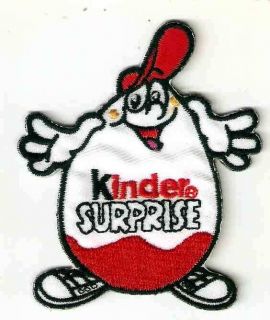Kinder Surprise Chocolate Egg Mascot Embroider Iron On