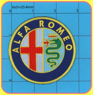 ALFA ROMEO Iron on Patch Italy FIAT SPIDER 159 SUPERIOR QUALITY 