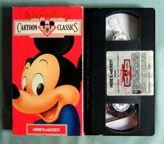 Walt Disney Cartoon Classics # 3 Heres GOOFY VHS VIDEO