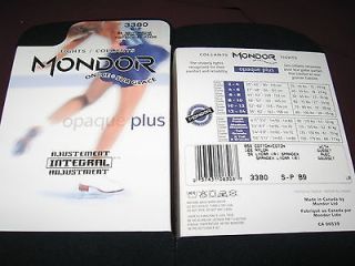 Mondor Footed Ice Skating Tights Pantyhose Style 3380 Blue Adult 