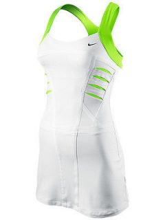 Nike Womens 446941 Maria Statement Tennis Dress Bra $130 White 