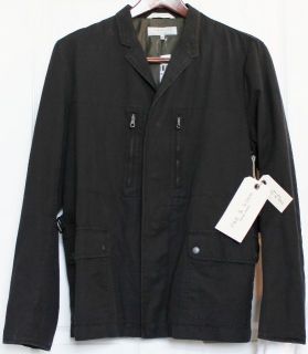 NWT Mens Rag & Bone New York Signature Black Nato Linen Jacket Coat 42 