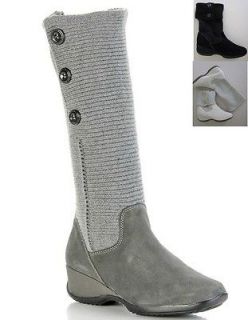 BRILLIANT WATERPROOF SUEDE BOOT W SWEATER TOP BOOTS +COLORS SIZE