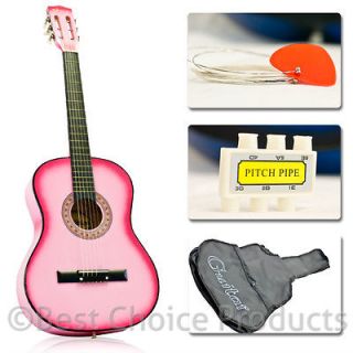 New Beginners Acoustic Guitar With Guitar Case, Strap, Tuner and Pick 