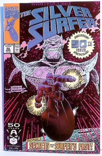 SILVER SURFER #50 FOIL COVER THANOS INFINITY GAUNTLET PRELUDE 1991 