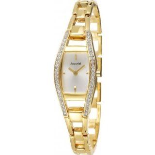 Accurist LB1026S Ladies Core Crystals Gold Watch: Watches: 