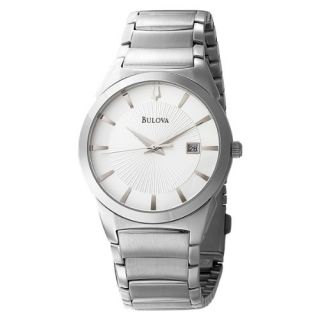 Bulova Mens 96B015 Bracelet Calendar Watch Watches 
