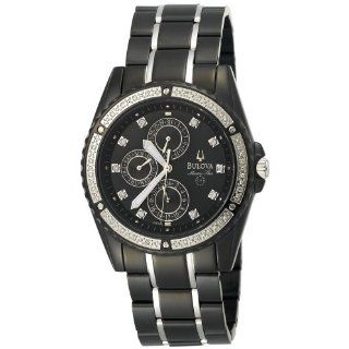 Bulova Mens 98E003 Marine Star Diamond Accented Watch: Watches 
