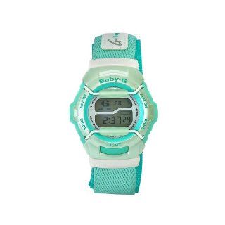 Casio Womens BG152V 3 Baby G Green Digital Dial Blue Nylon Watch 