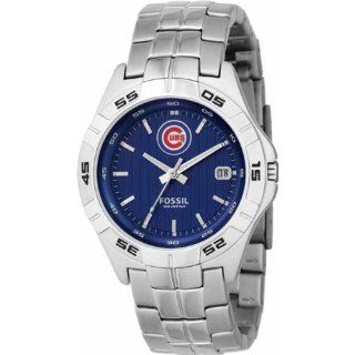 Fossil Mens MLB1001 MLB Chicago Cubs Watch Watches 