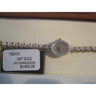 Jules Jurgensen Ladies Diamonds 14Kt Gold Watches 