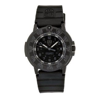 Luminox Mens 3001.BO Quartz Rubber Black Dial Watch: Watches:  
