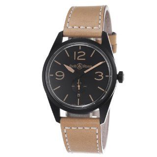   HERITAGE Vintage Black Dial and Brown Strap Watch Watches 