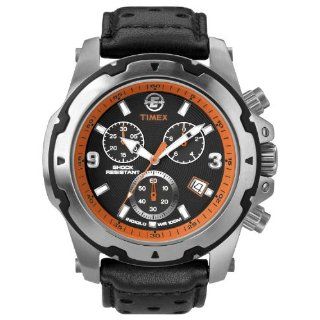   Field Chronograph Silver Tone Black Face Watch Watches 