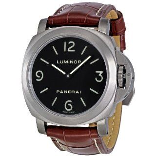 Panerai Mens PAM00176 Luminor Base Black Dial Watch Watches  