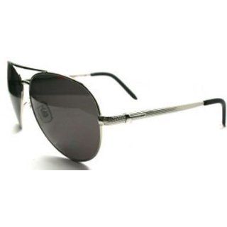 Chopard Sch838 Silver Black / Shaded Grey Lenses Sunglasses