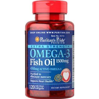 Puritans Pride 2 Bottles of Omega 3 Fish Oil 1500 mg 1500 