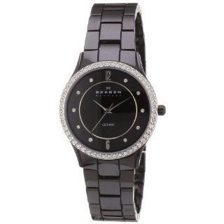 Skagen Womens SK347SBXBC Ceramic Black Dial Watch Watches  