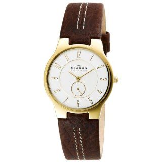 Skagen Mens 433LGL1 Leather Watch: Watches: 
