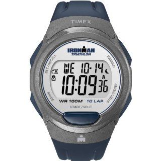 Timex Mens T5K610 Ironman Traditional 10 Lap Blue/Silver Tone Resin 