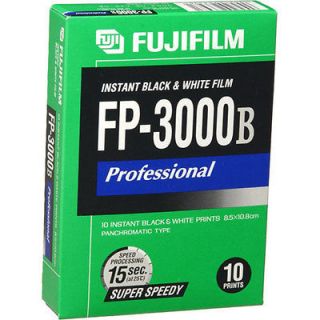 Fujifilm Fuji FP 3000B Instant B&W Film 10 Prints