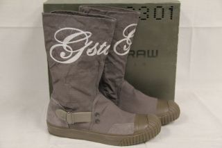 STAR Raw Womens GIRDER Ava Castor Grey Sz US 8 / 39 Boots Shoes 