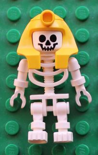 LEGO vtg Adventurer SKELETON MUMMY Pharaoh Hotep Egypt Minifig 