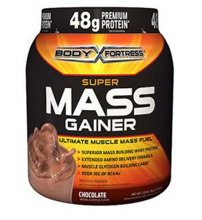 BODY FORTRESS SUPER MUSCLE MASS GAINER GAIN PROTEIN POWDER (CHOCOLATE)